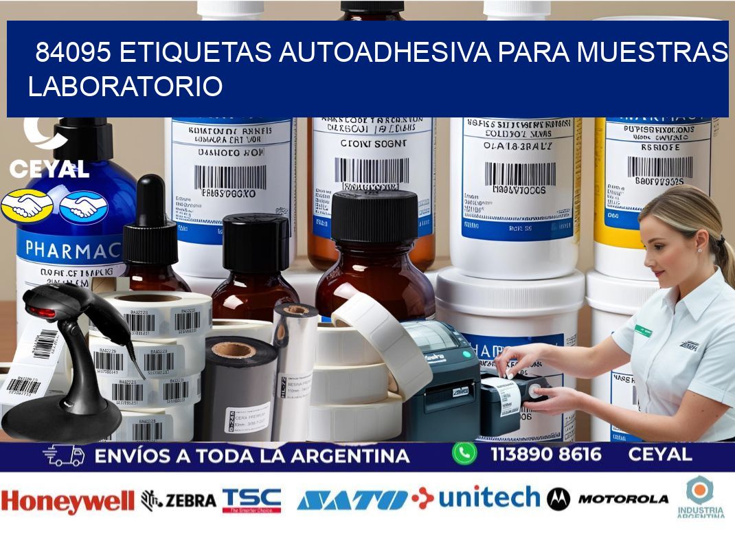 84095 etiquetas autoadhesiva para muestras laboratorio