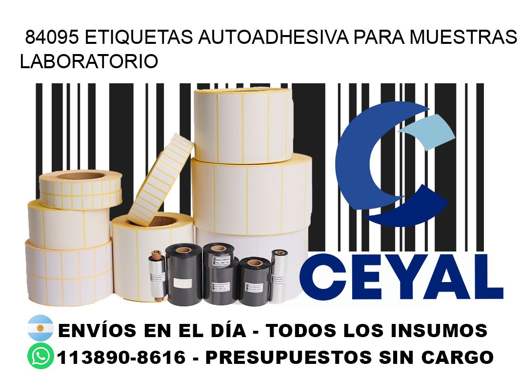 84095 etiquetas autoadhesiva para muestras laboratorio