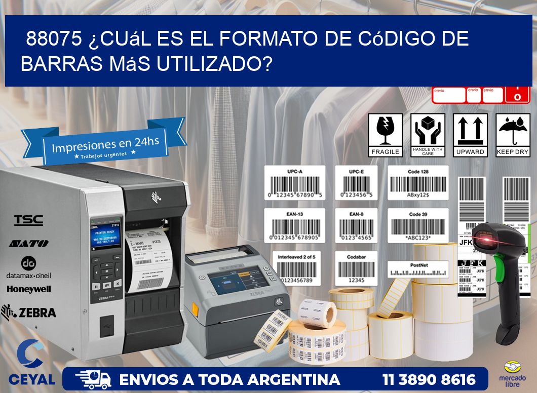 88075 ¿Cuál es el formato de código de barras más utilizado?