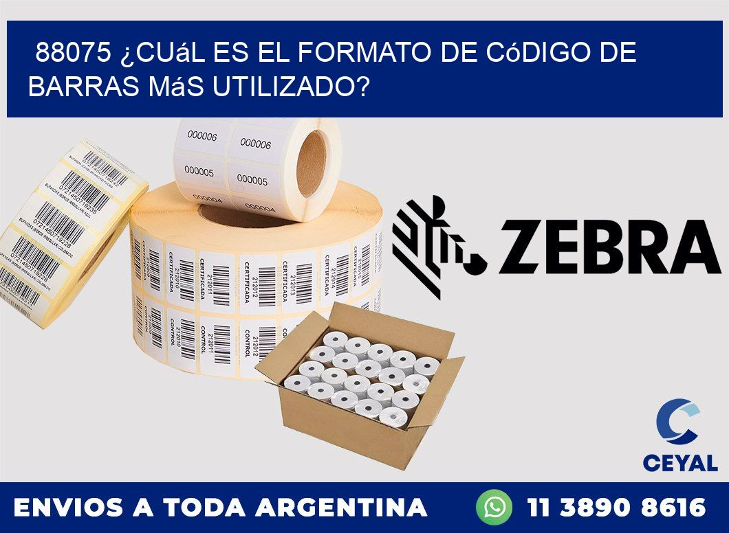 88075 ¿Cuál es el formato de código de barras más utilizado?