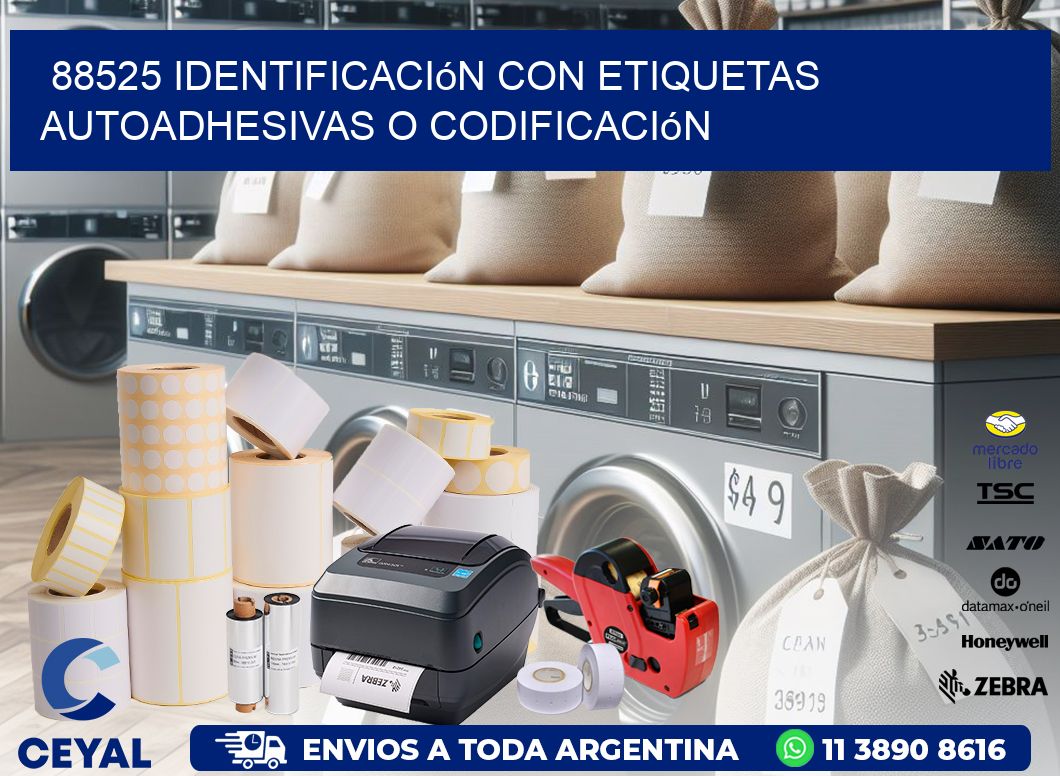 88525 identificación con etiquetas autoadhesivas o codificación