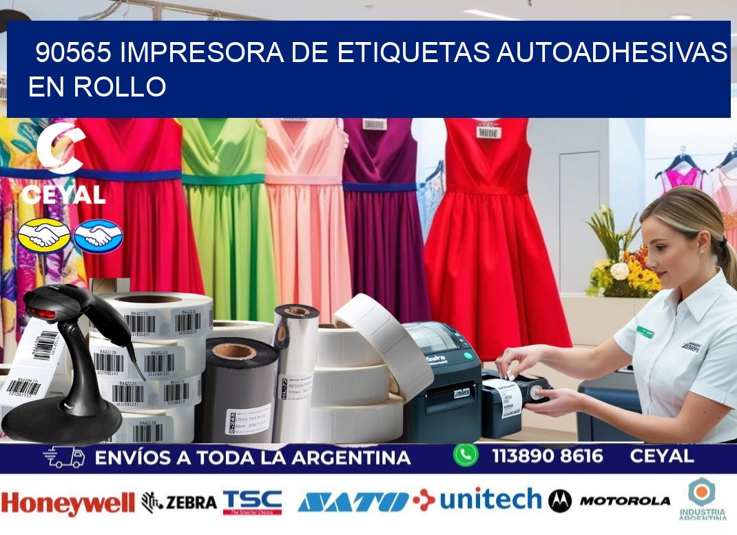 90565 impresora de etiquetas autoadhesivas en rollo