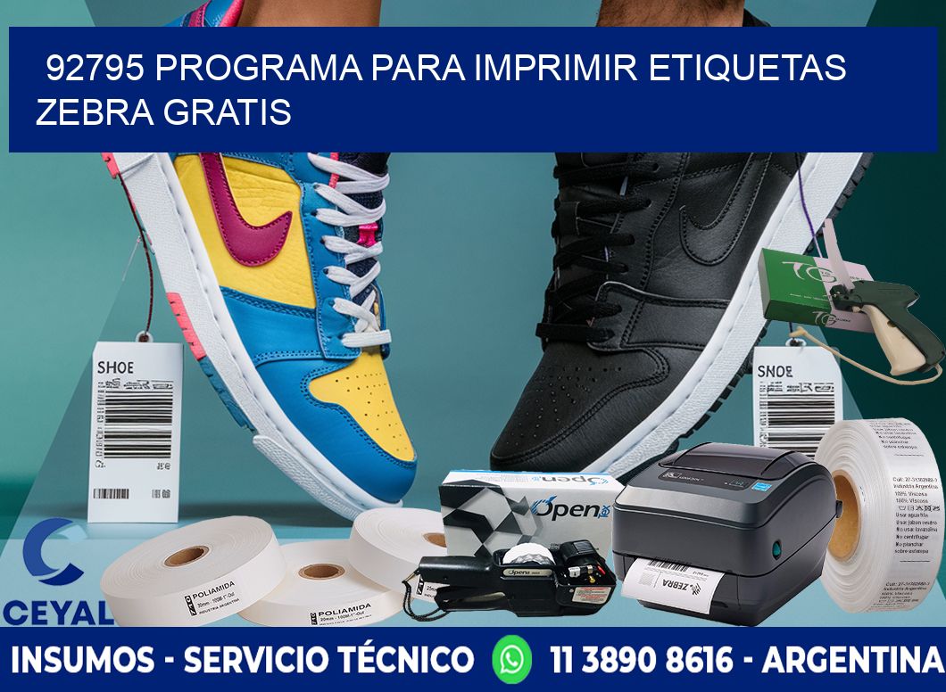 92795 Programa para imprimir etiquetas Zebra gratis
