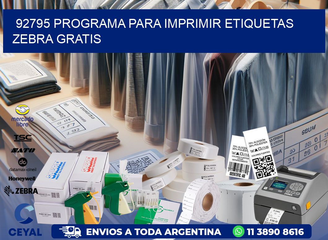 92795 Programa para imprimir etiquetas Zebra gratis
