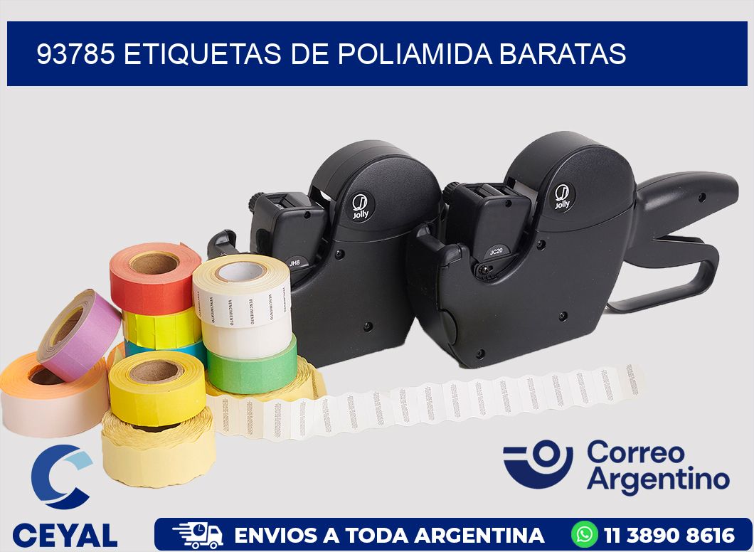 93785 etiquetas de poliamida baratas