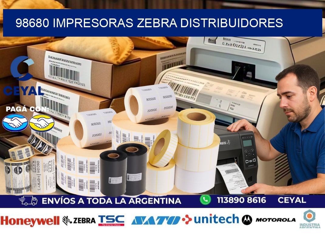 98680 impresoras Zebra distribuidores