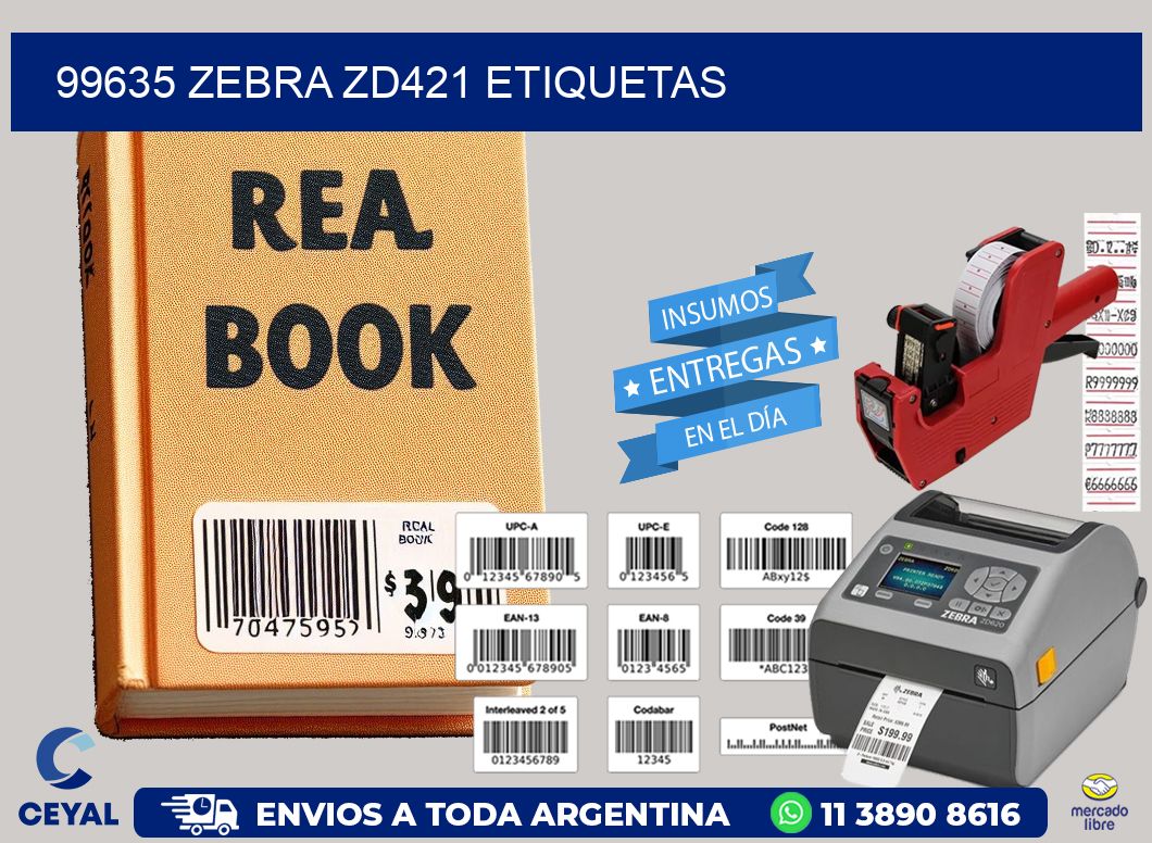 99635 Zebra ZD421 etiquetas