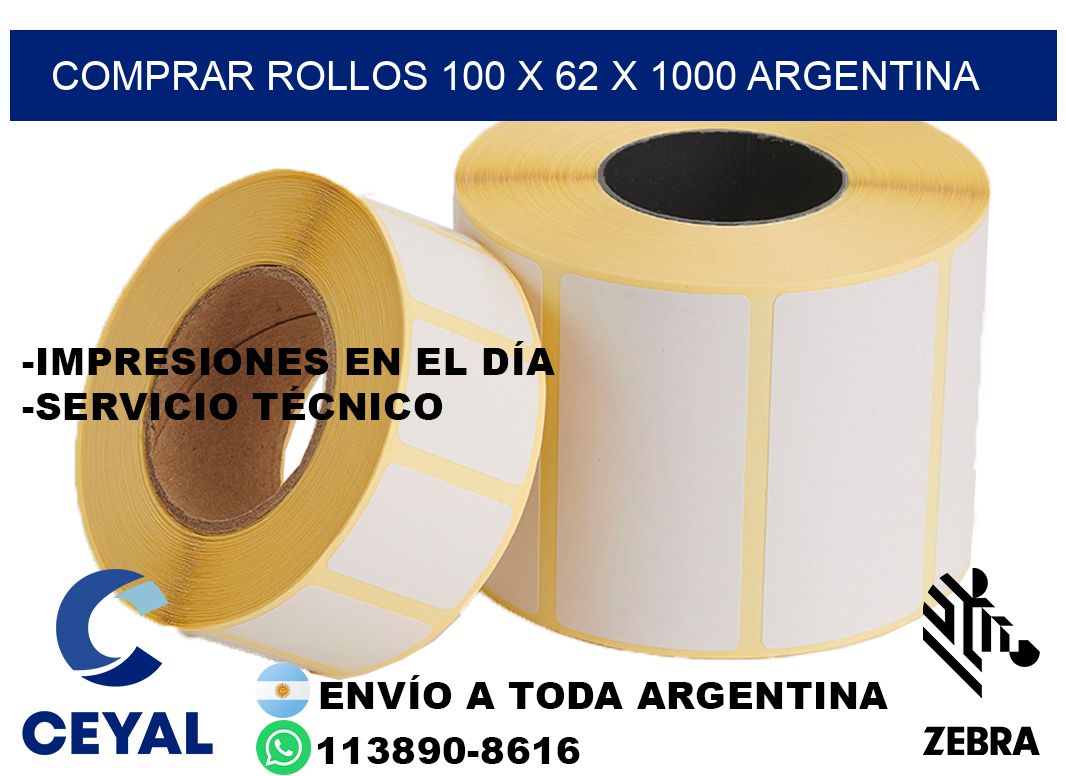 Comprar Rollos 100 x 62 x 1000 argentina