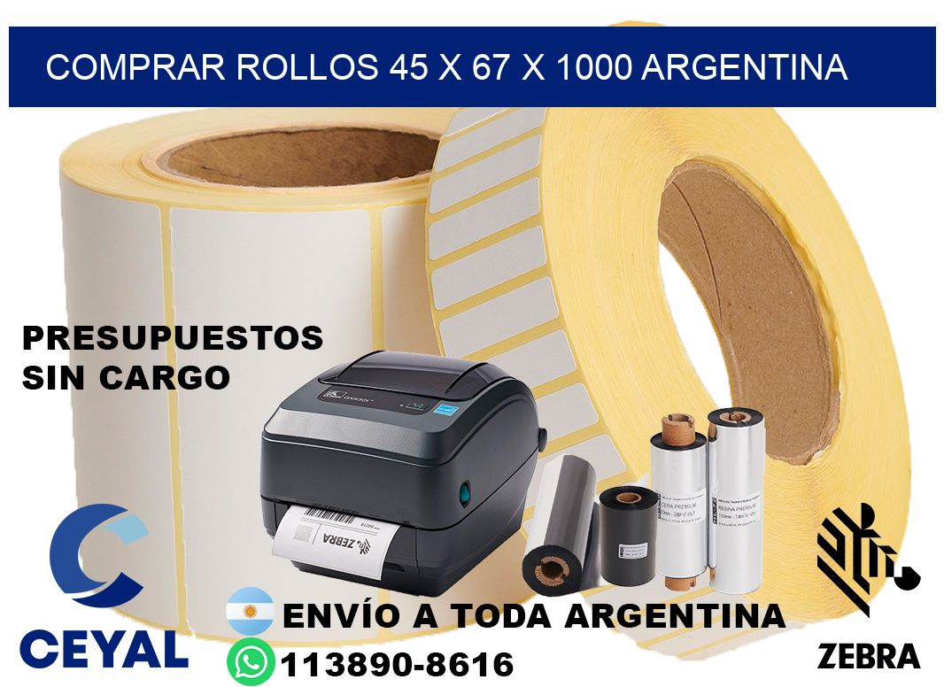 Comprar Rollos 45 x 67 x 1000 argentina