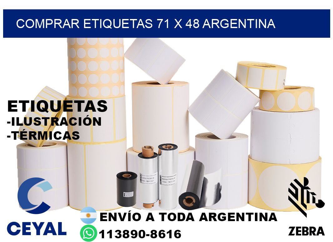 Comprar etiquetas 71 x 48 argentina