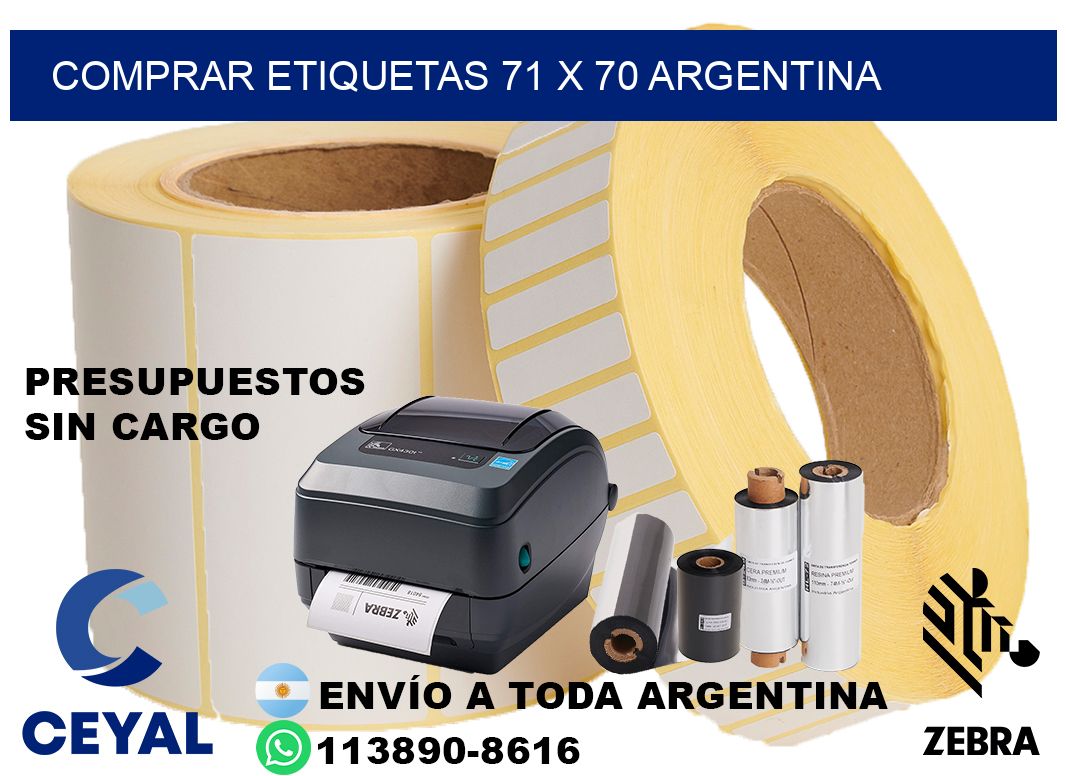 Comprar etiquetas 71 x 70 argentina