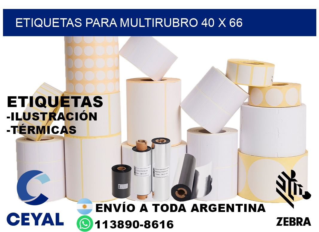 ETIQUETAS PARA MULTIRUBRO 40 x 66