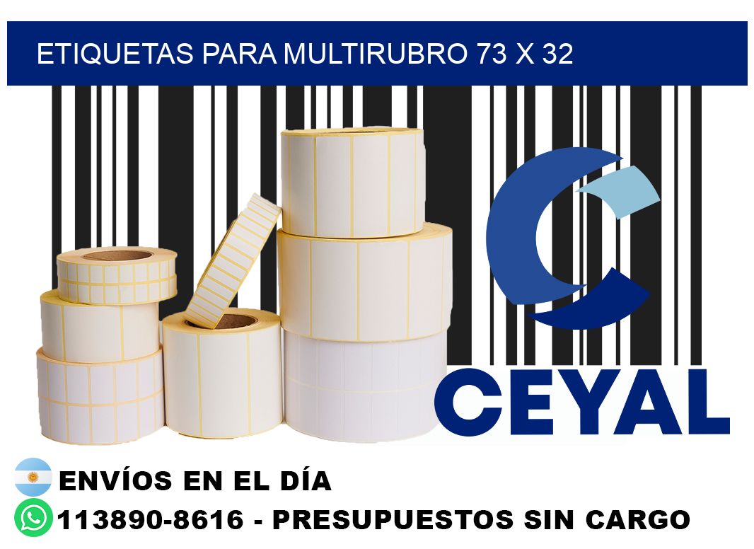 ETIQUETAS PARA MULTIRUBRO 73 x 32