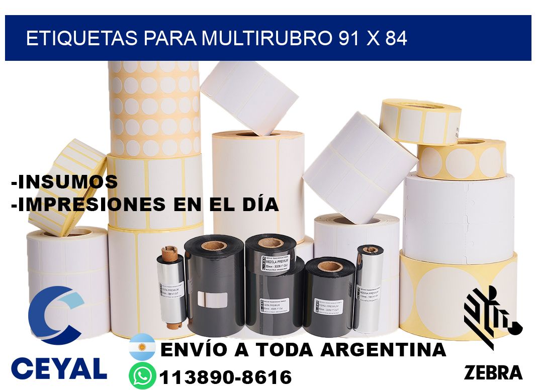 ETIQUETAS PARA MULTIRUBRO 91 x 84