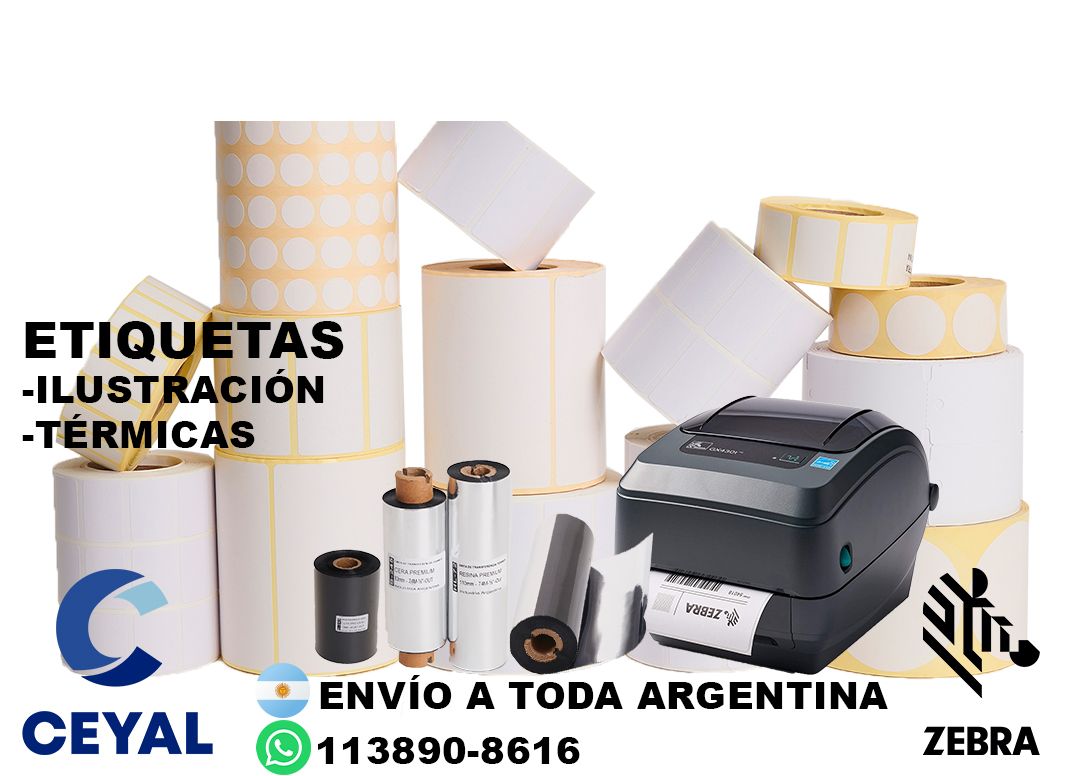 etiquetas personalizada  64 x 70 x 1000
