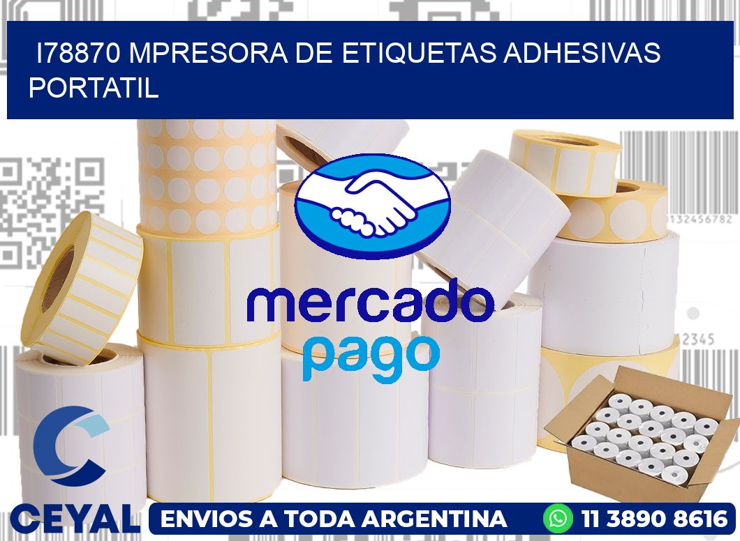 i78870 mpresora de etiquetas adhesivas portatil