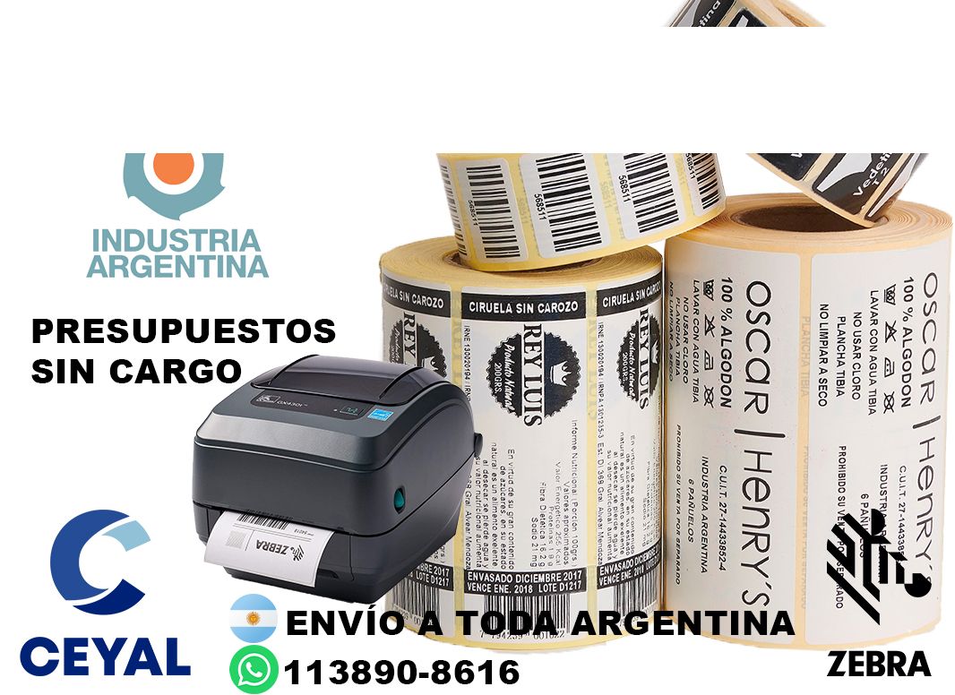 impresoras de etiquetas adhesivas mercadolibre  83 x 54