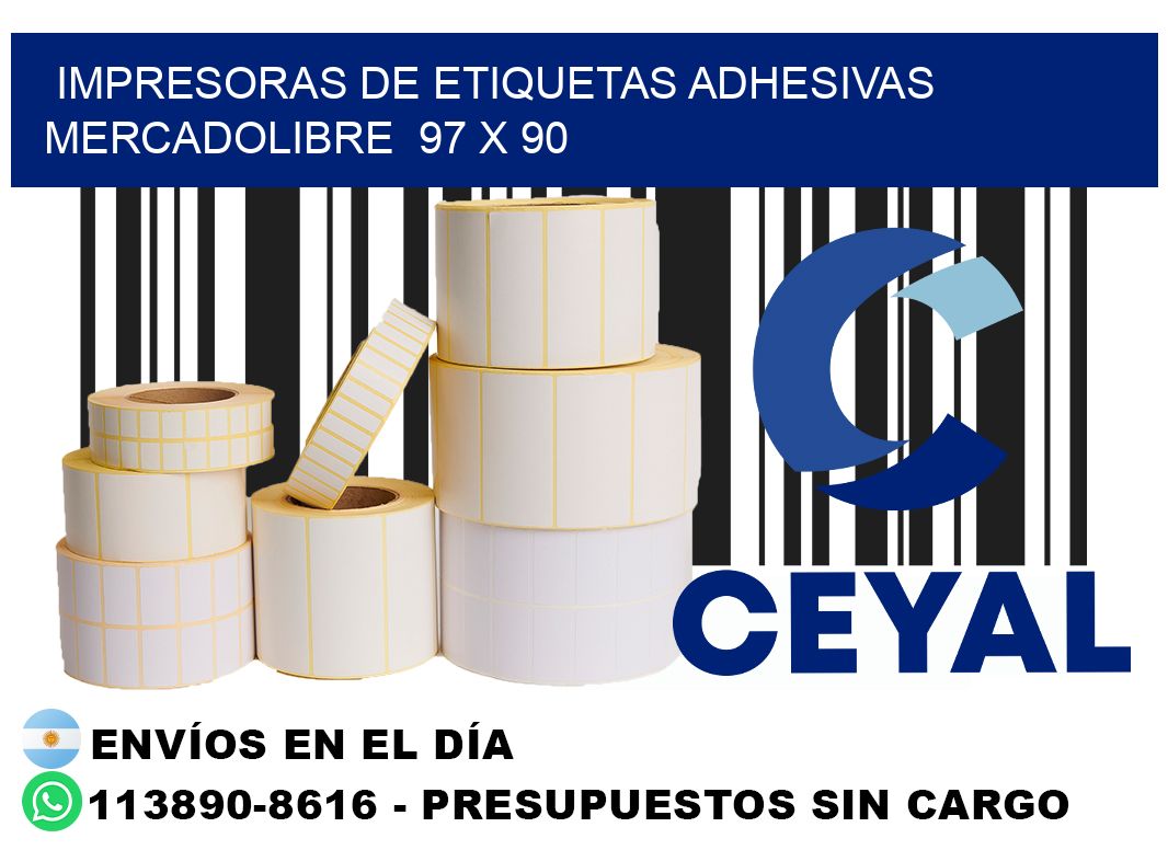 impresoras de etiquetas adhesivas mercadolibre  97 x 90