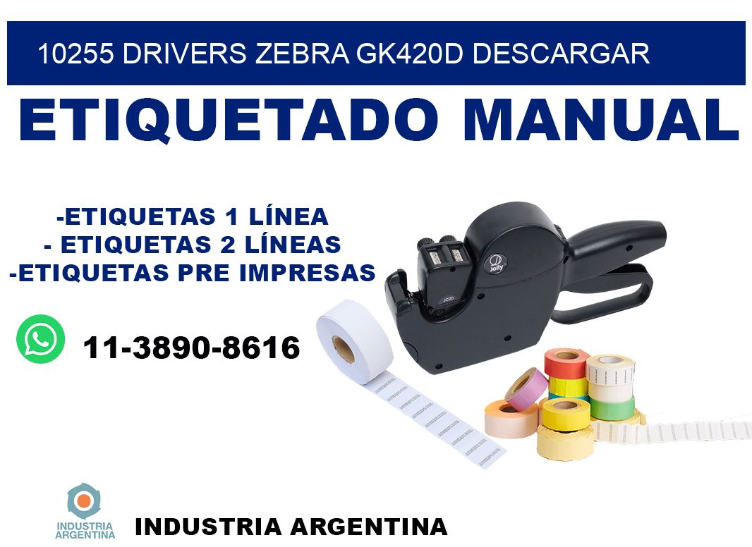 10255 drivers zebra gk420d descargar