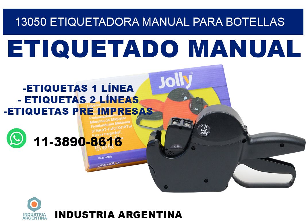13050 etiquetadora manual para botellas