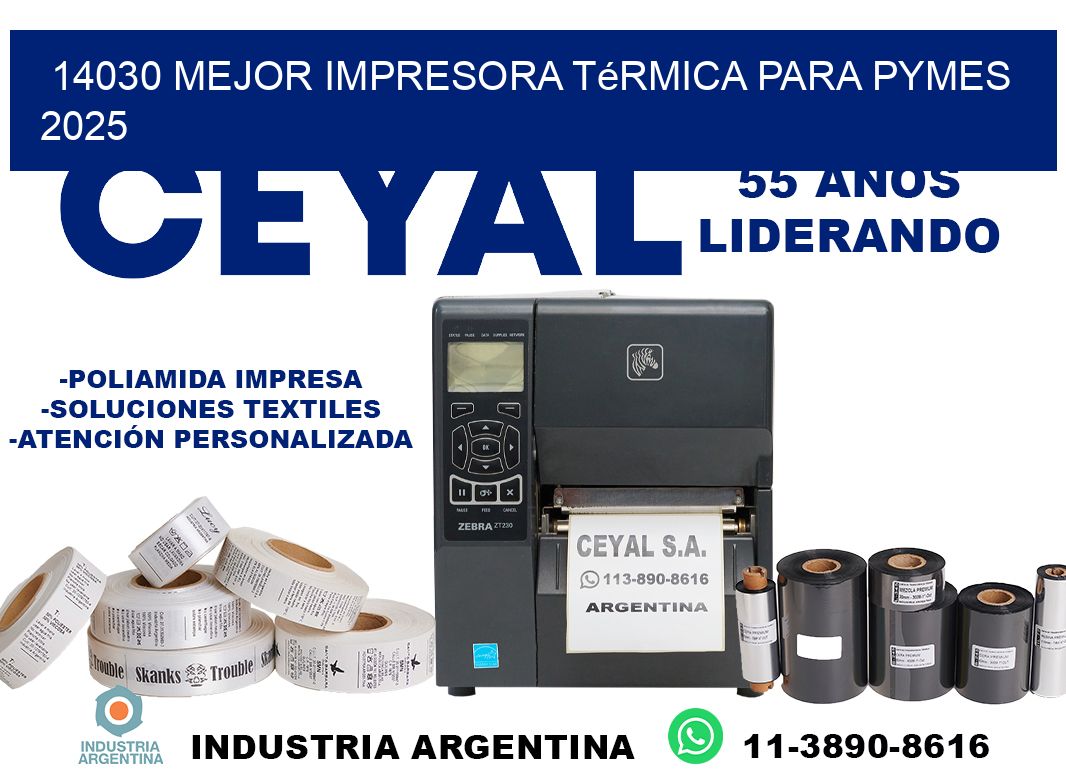 14030 mejor impresora térmica para pymes 2025