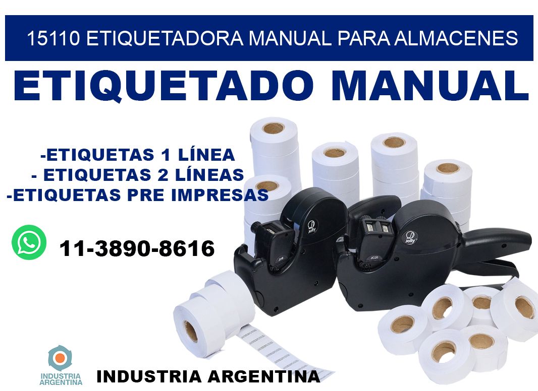 15110 etiquetadora manual para almacenes