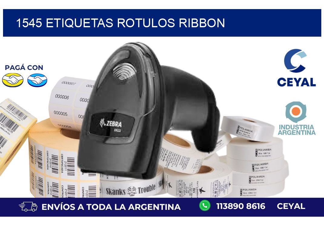 1545 Etiquetas rotulos ribbon