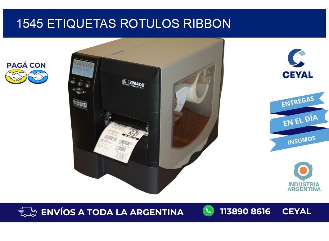 1545 Etiquetas rotulos ribbon