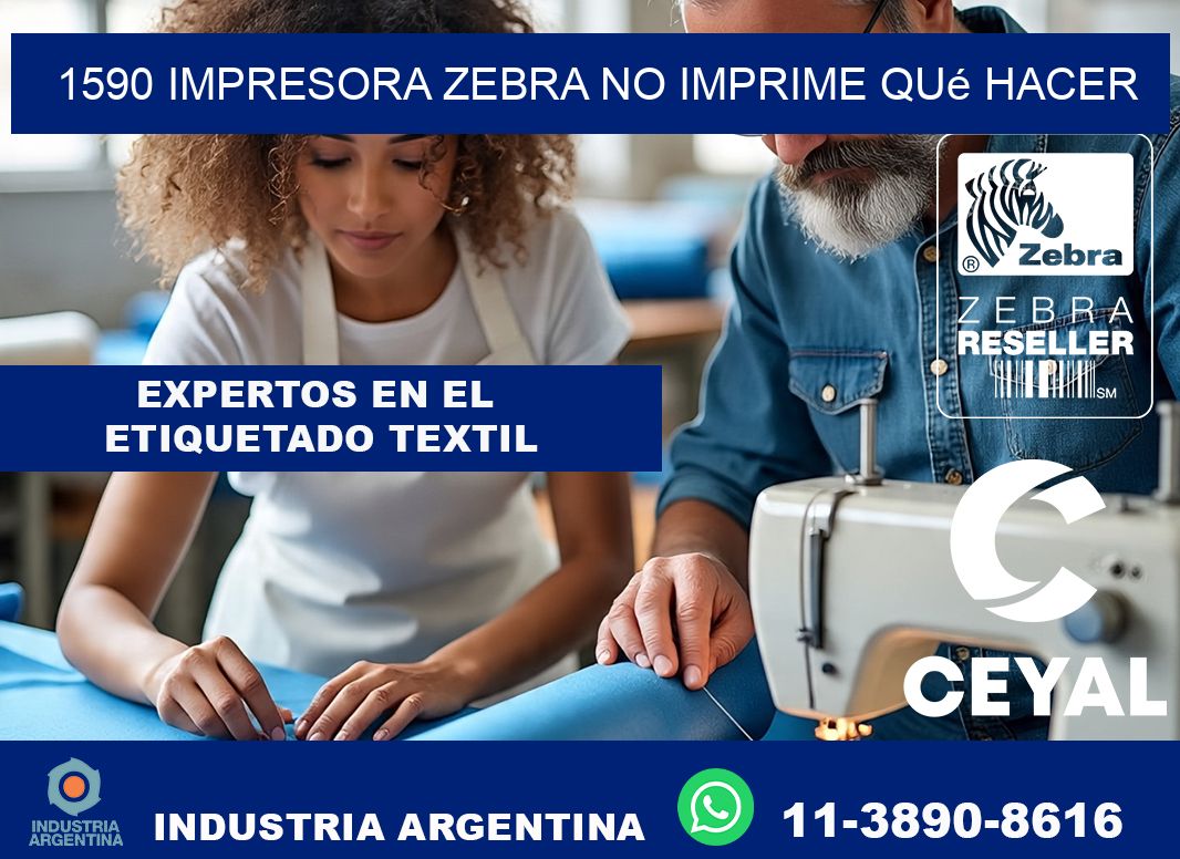 1590 impresora zebra no imprime qué hacer