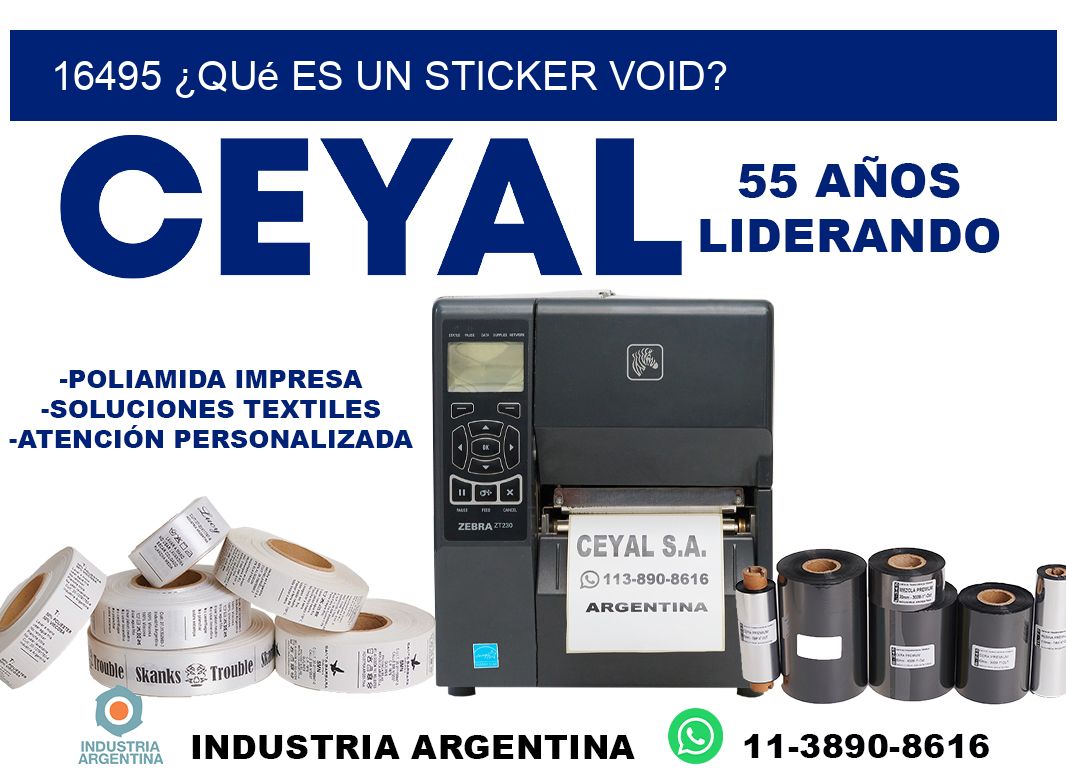 16495 ¿Qué es un sticker void?