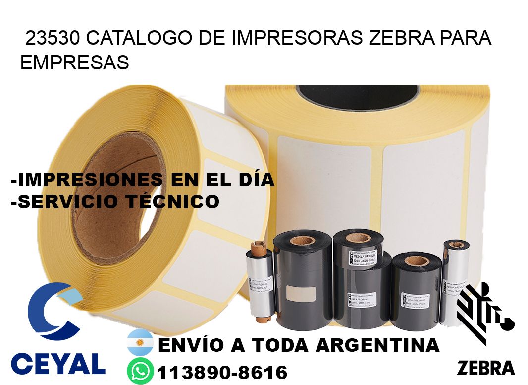23530 catalogo de impresoras zebra para empresas