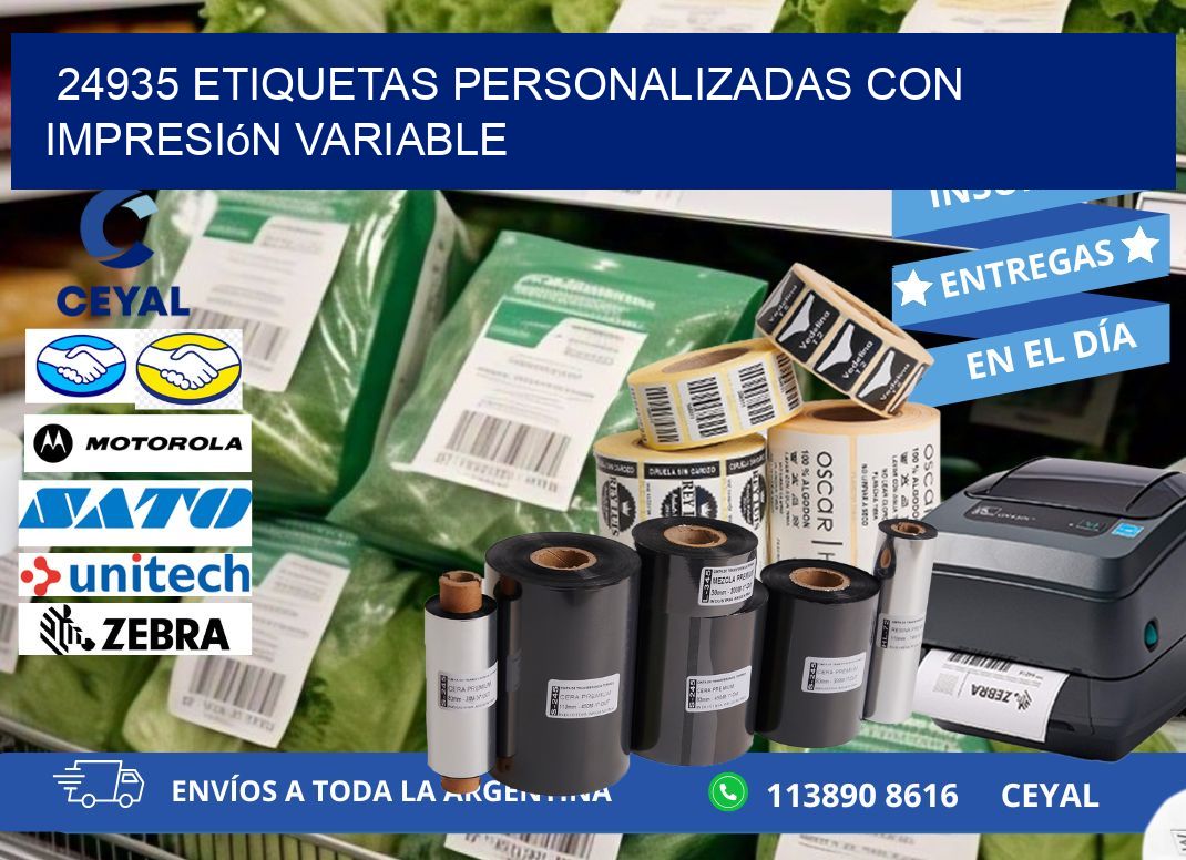 24935 etiquetas personalizadas con impresión variable