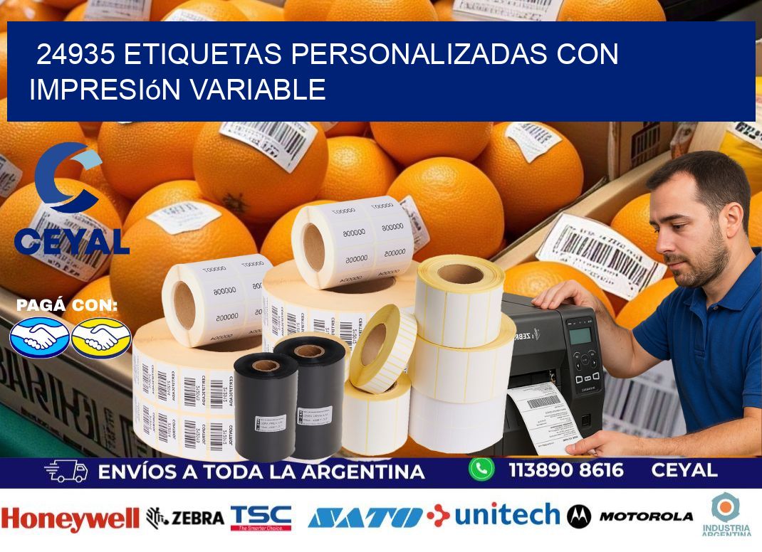 24935 etiquetas personalizadas con impresión variable