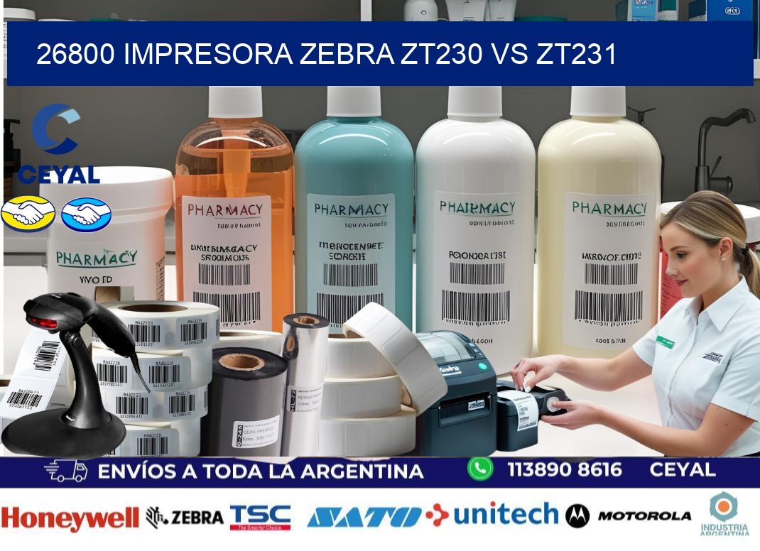 26800 impresora zebra zt230 vs zt231
