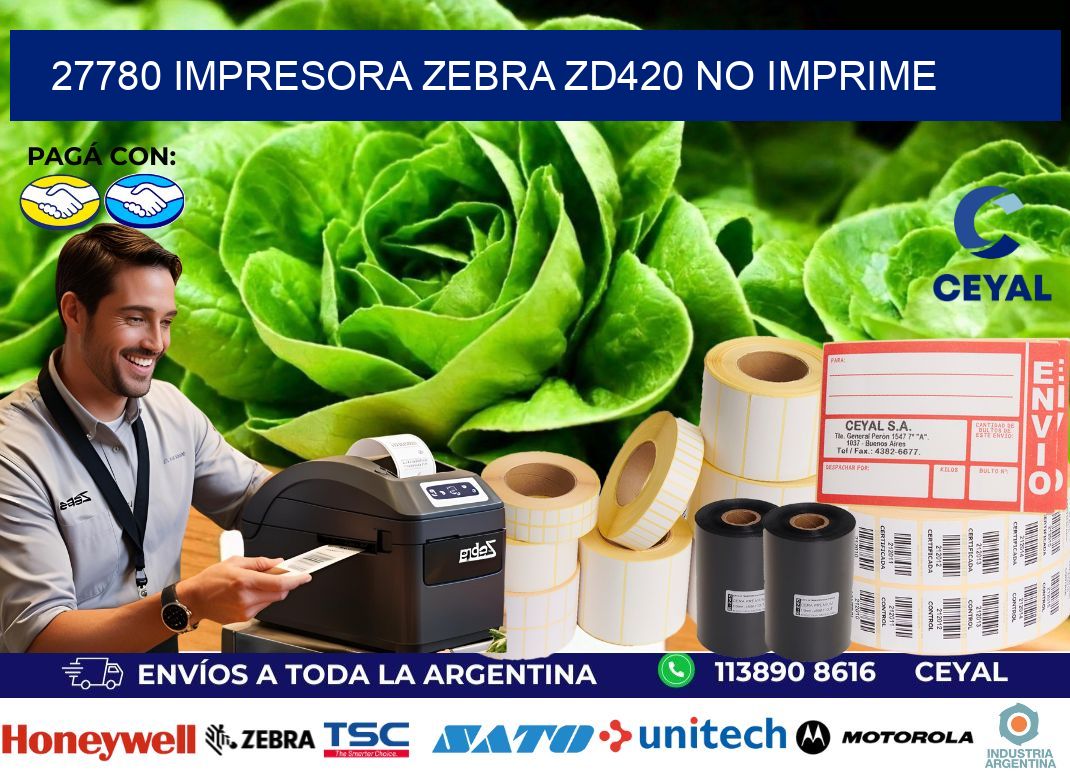 27780 Impresora Zebra ZD420 no imprime