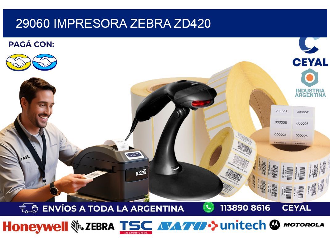 29060 Impresora Zebra ZD420
