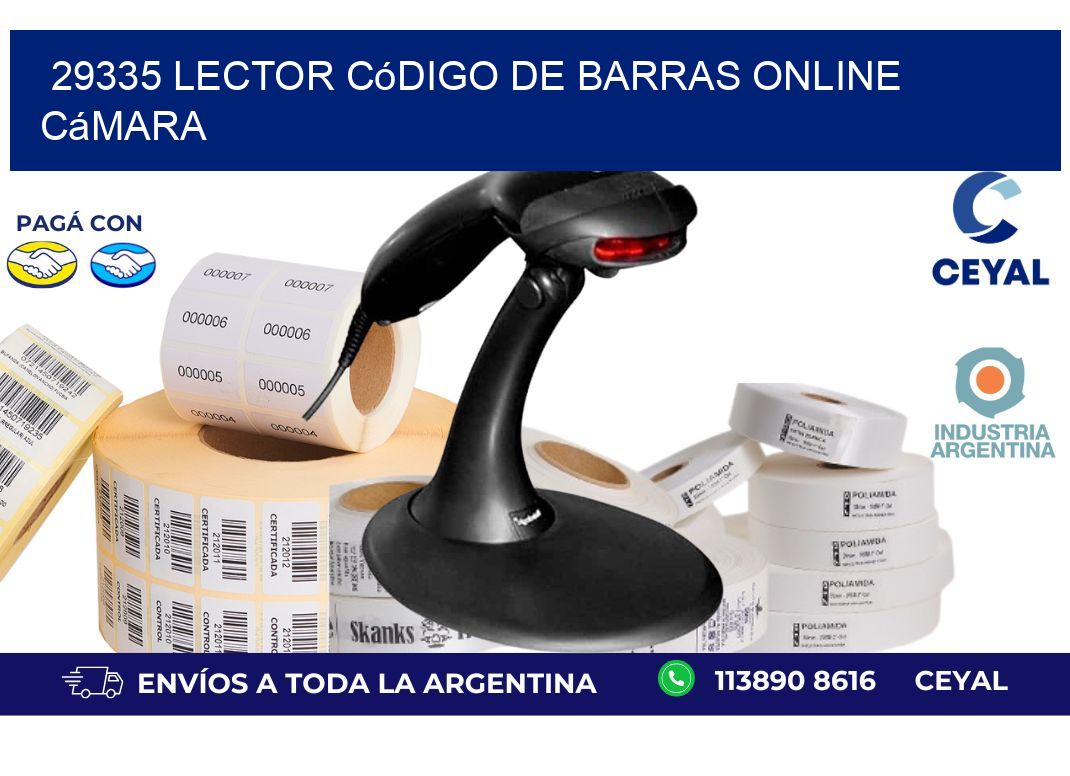 29335 Lector código de barras online cámara