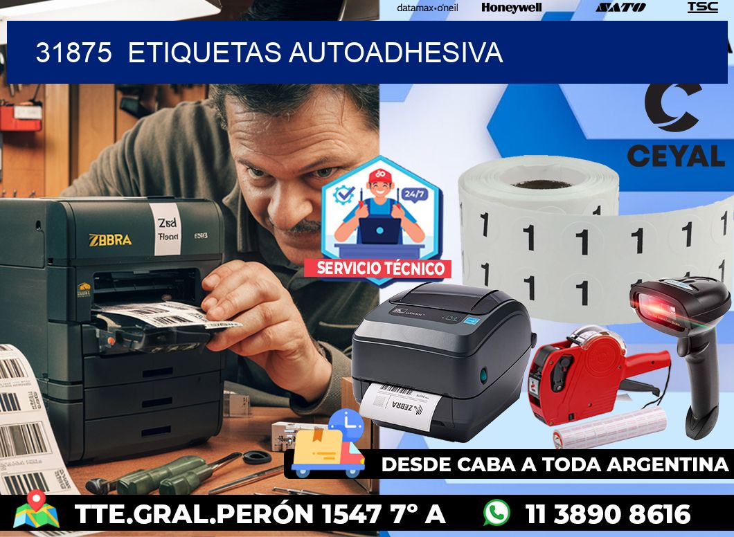 31875  etiquetas autoadhesiva