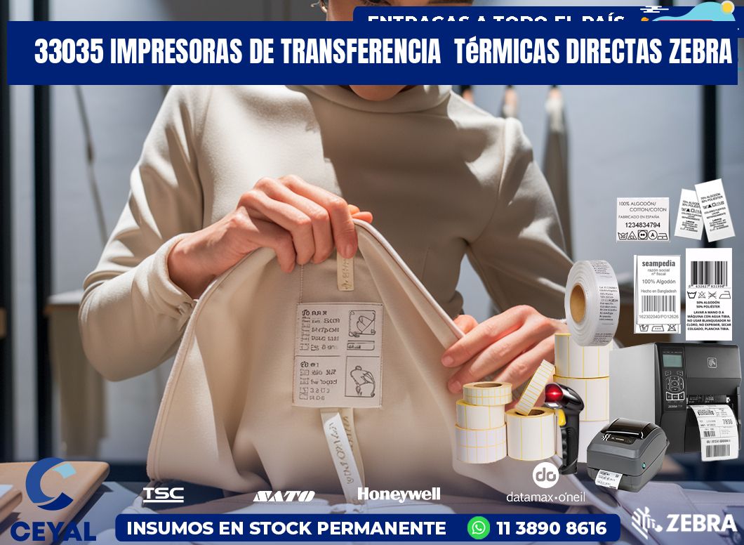 33035 impresoras de Transferencia  térmicas directas zebra