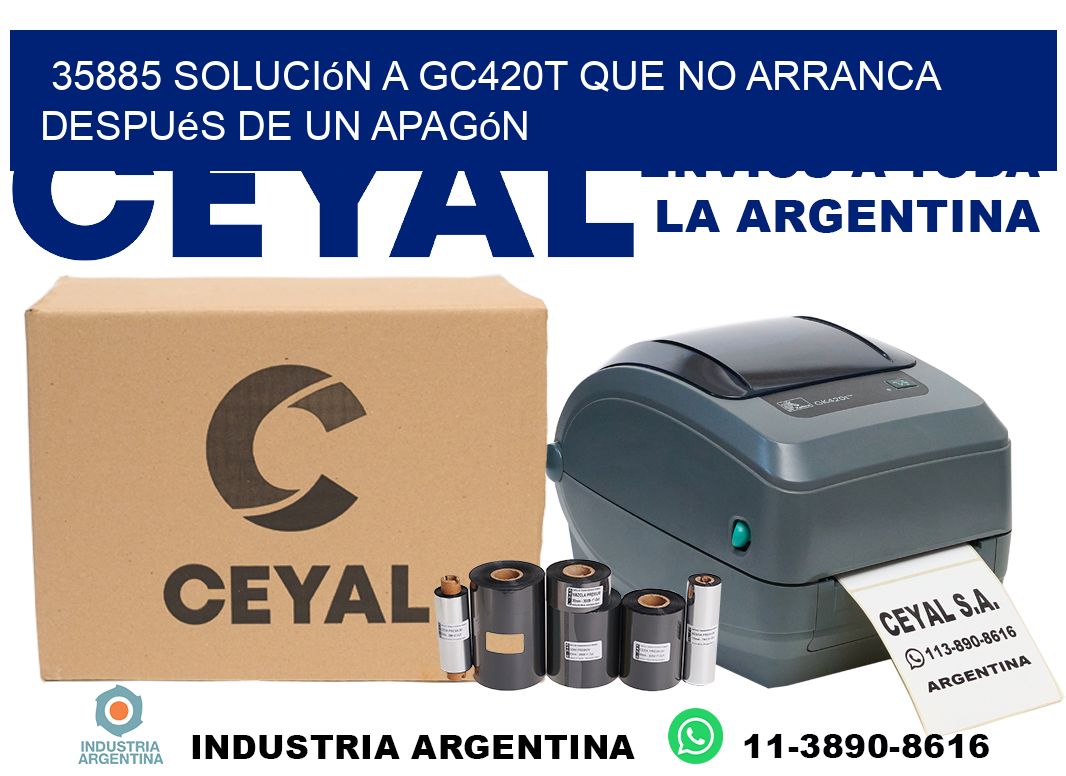 35885 solución a gc420t que no arranca después de un apagón