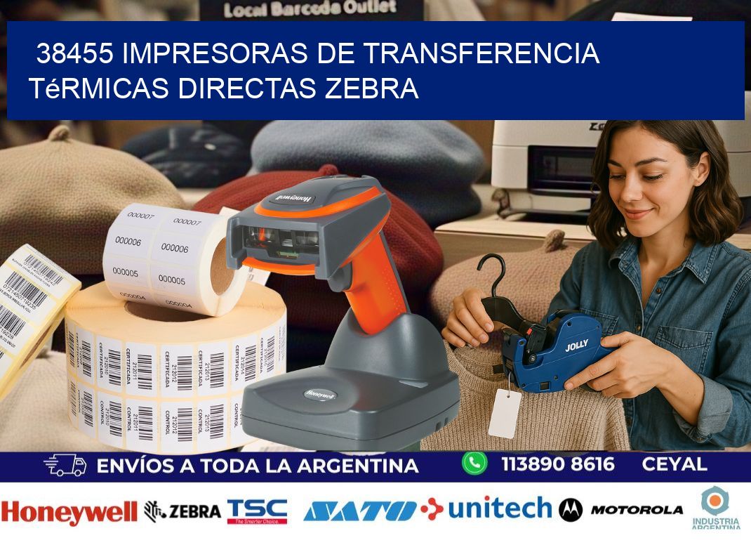 38455 impresoras de Transferencia  térmicas directas zebra