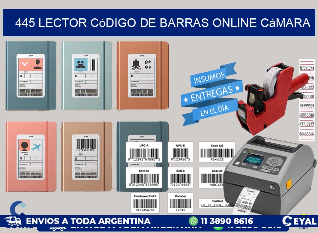445 Lector código de barras online cámara