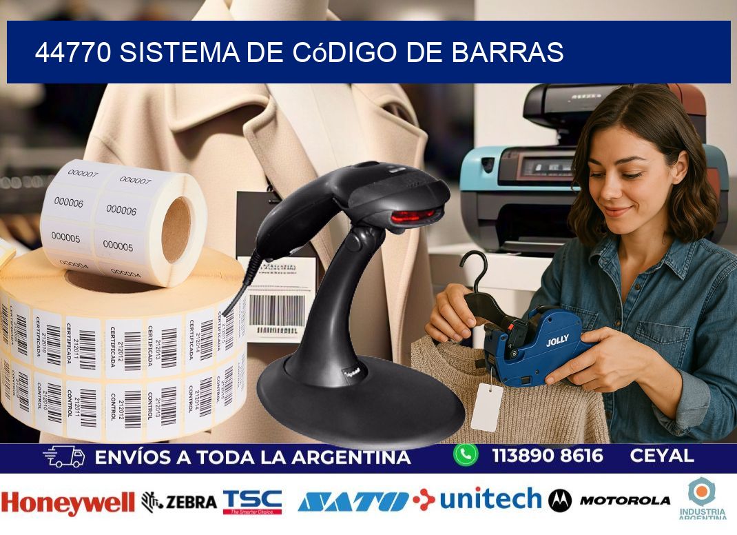 44770 Sistema de código de barras