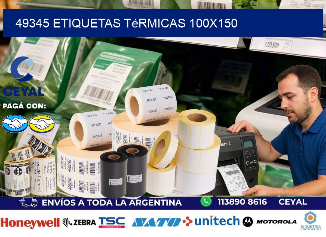 49345 etiquetas térmicas 100x150