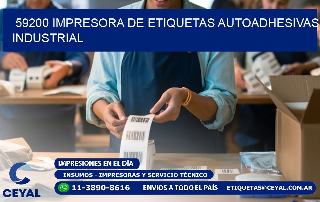59200 Impresora de etiquetas autoadhesivas industrial