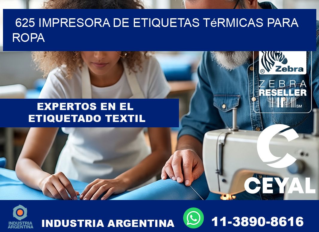 625 impresora de etiquetas térmicas para ropa