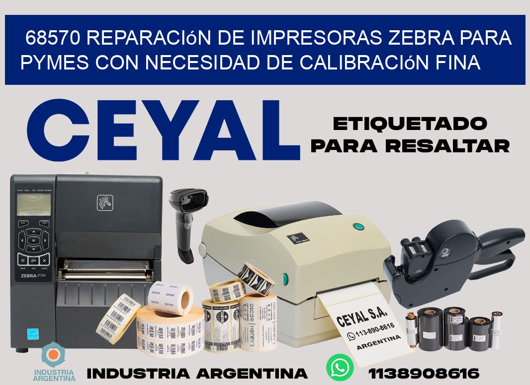 68570 reparación de impresoras zebra para pymes con necesidad de calibración fina