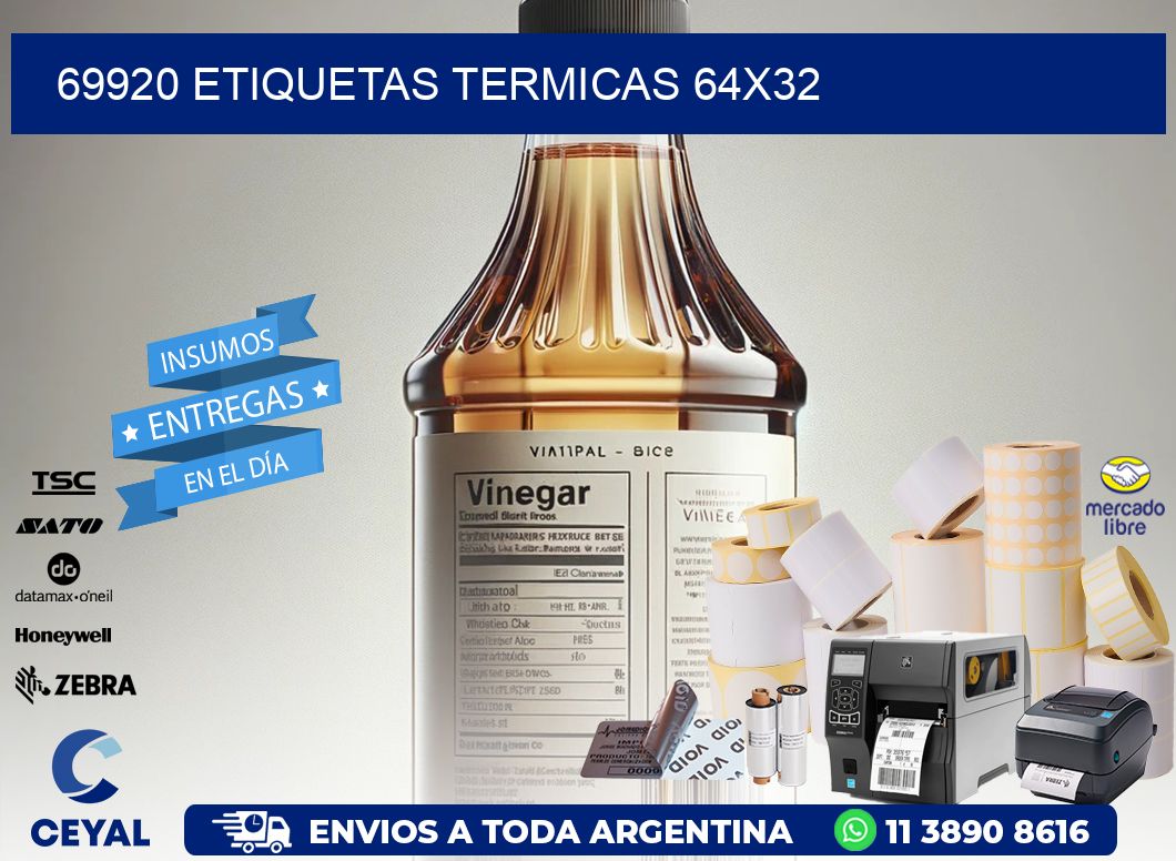 69920 etiquetas termicas 64x32