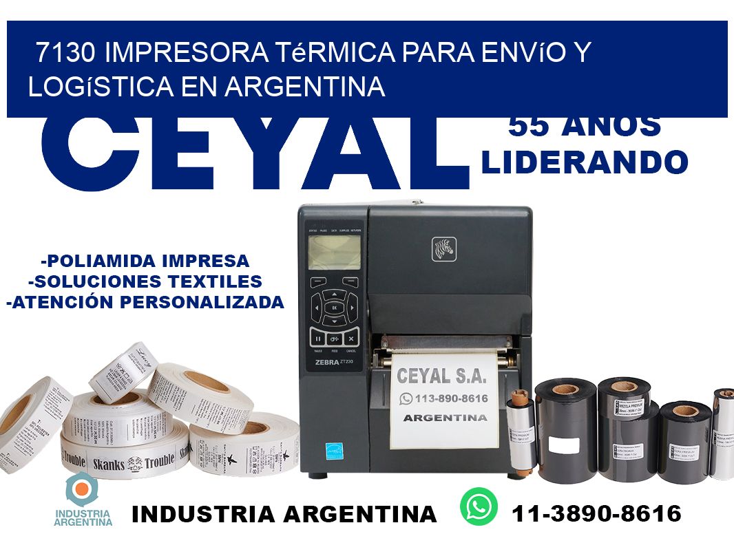 7130 impresora térmica para envío y logística en Argentina