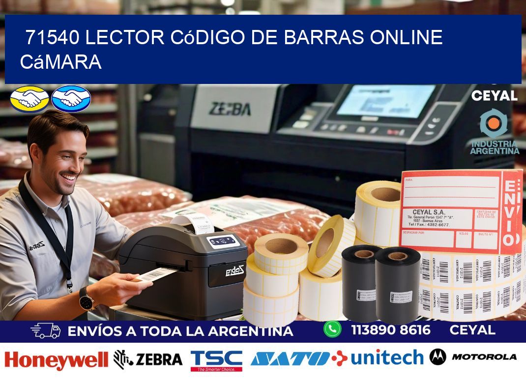 71540 Lector código de barras online cámara